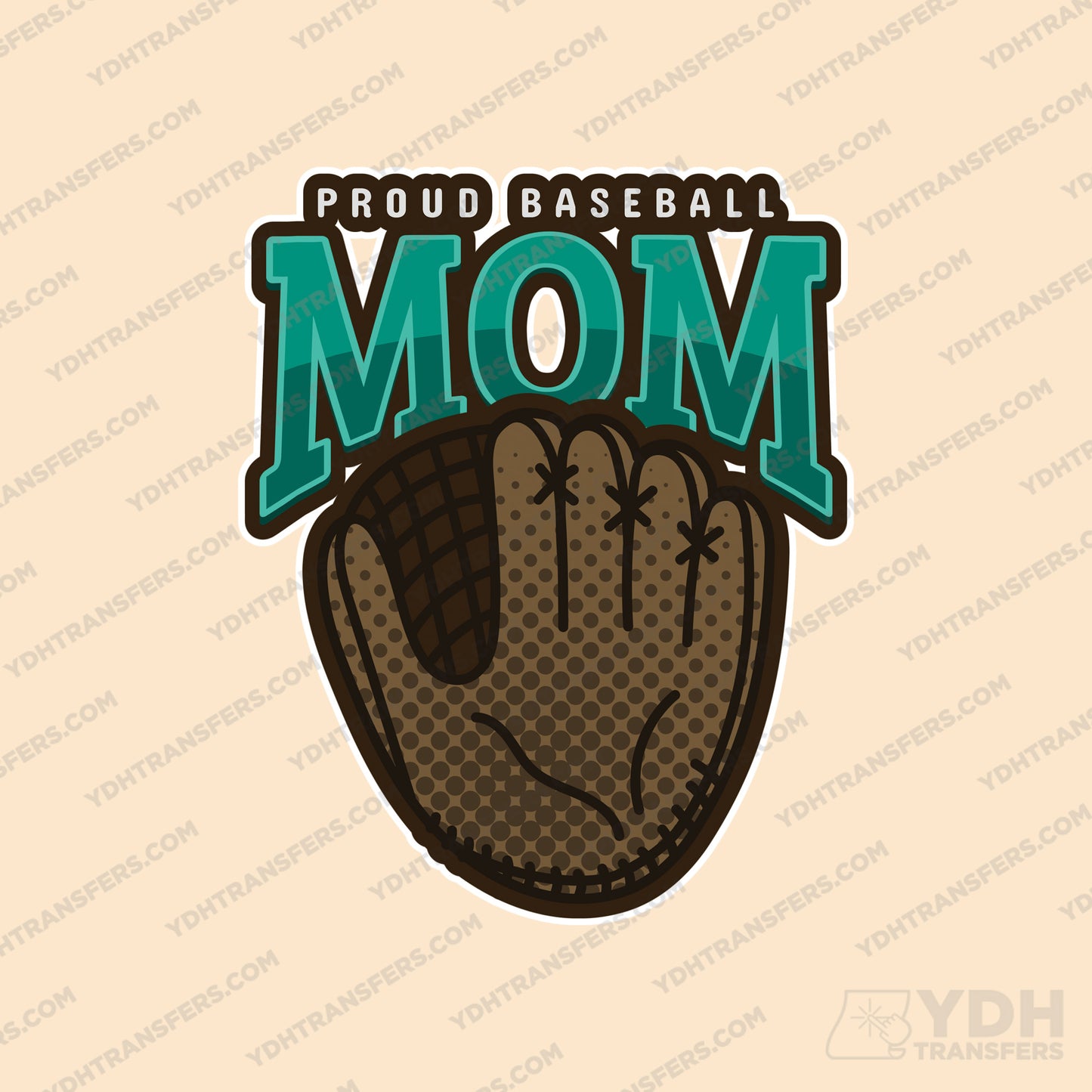 Proud Baseball Mom Full Color  Transfer