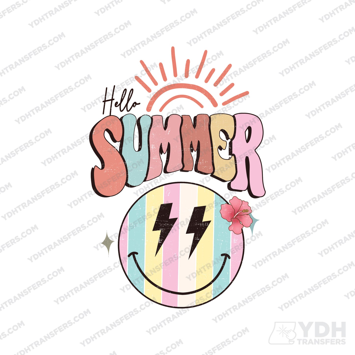 Hello Summer Full Color Transfer