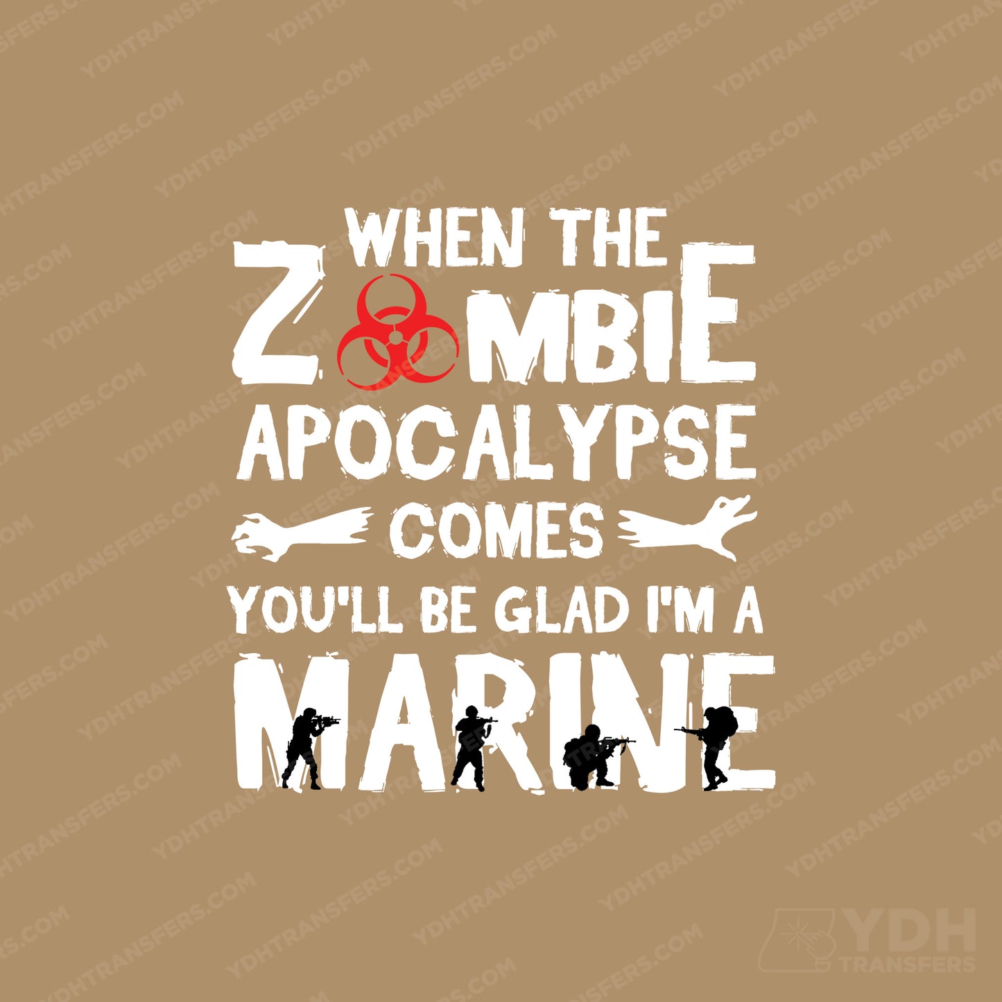 Zombie Apocalypse Full Color Transfer