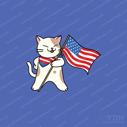 American Legend Cat Full Color Transfer