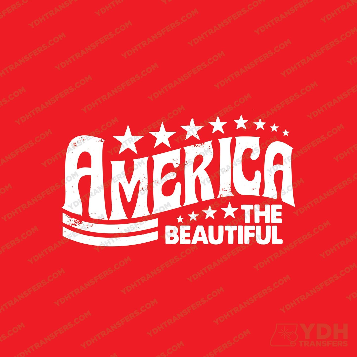 America the Beautiful Full Color Transfer
