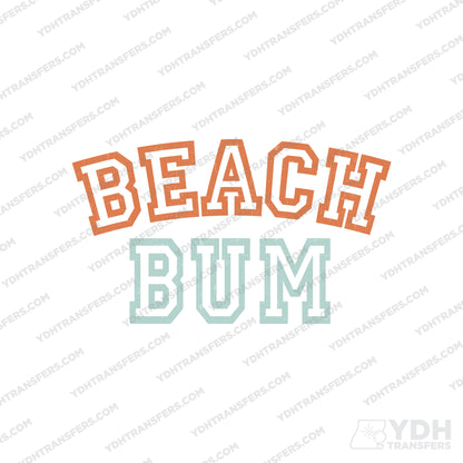 Beach Bum Full Color Transfer