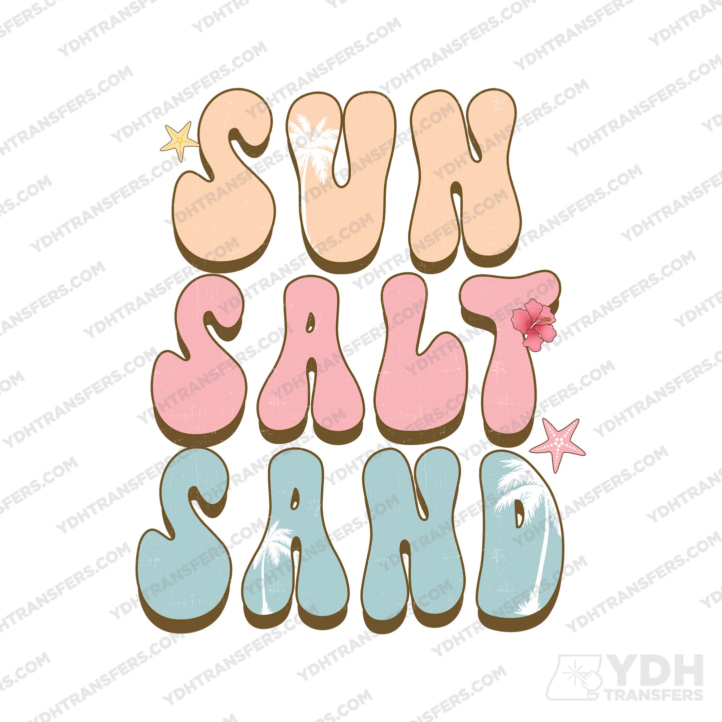 Sun Salt Sand Full Color Transfer