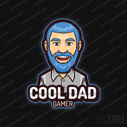 Cool Dad Gamer Full Color Transfer
