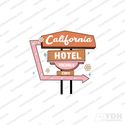 California Hotel Full Color Transfer