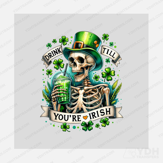 Drink till your Irish Skeleton Transfer