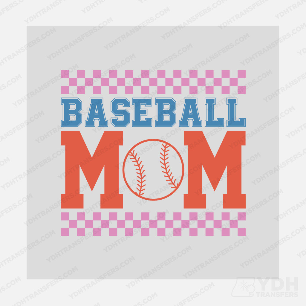 Retro Baseball Mom Transfer