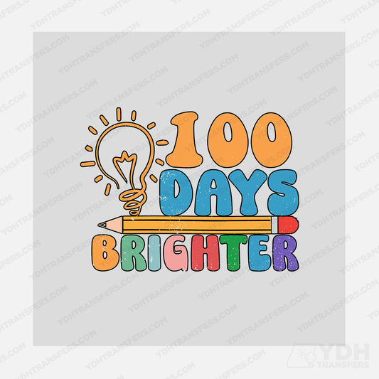 100 Days of School Brighter Transfer