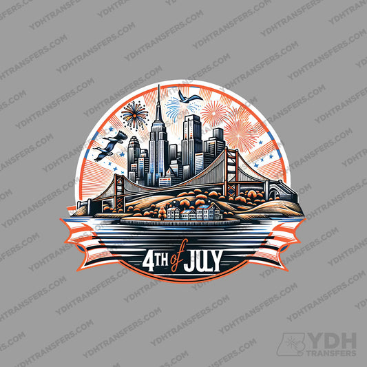 4th of July CityScape Transfer
