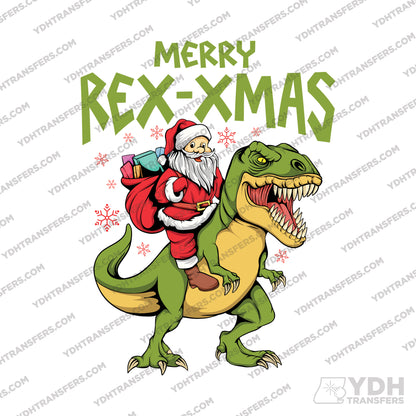 Merry Rex-XMas Full Color Transfer