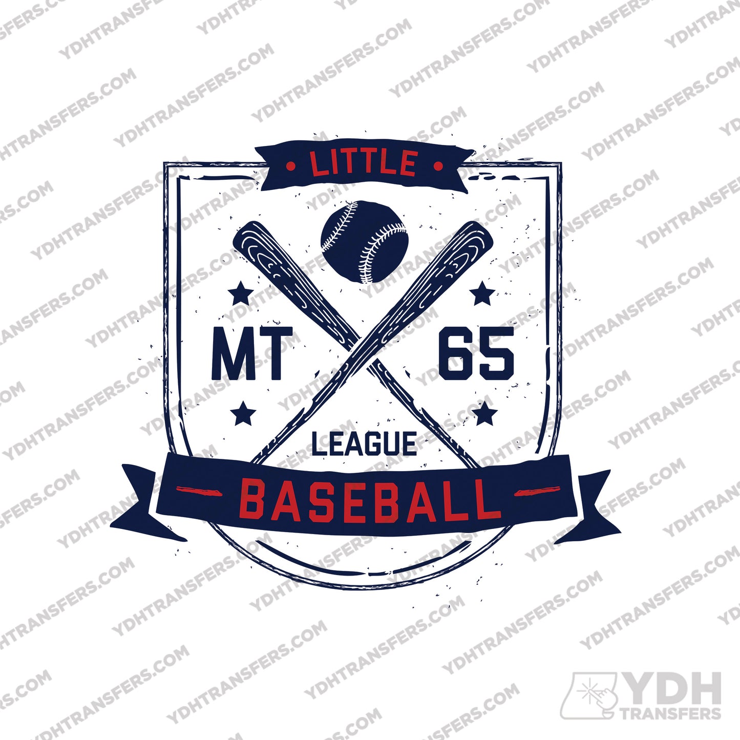 Little League Badge Full Color Transfer