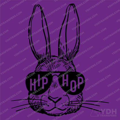 Hip Hop Bunny Full Color Transfer