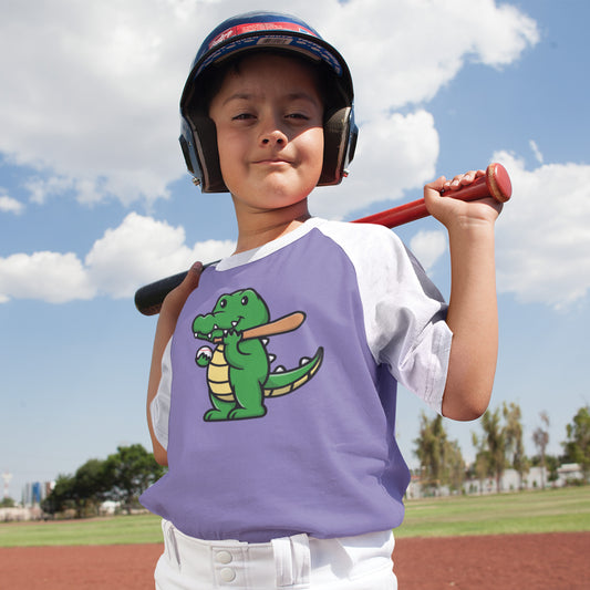Crocodile Baseball Full Color Youth Transfer
