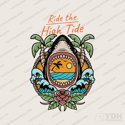 Ride the High Tide Full Color Transfer