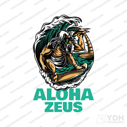 Aloha Zeus Full Color Transfer