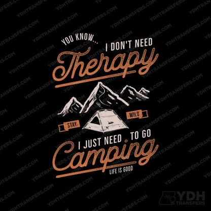 Camping Therapy Full Color Transfer